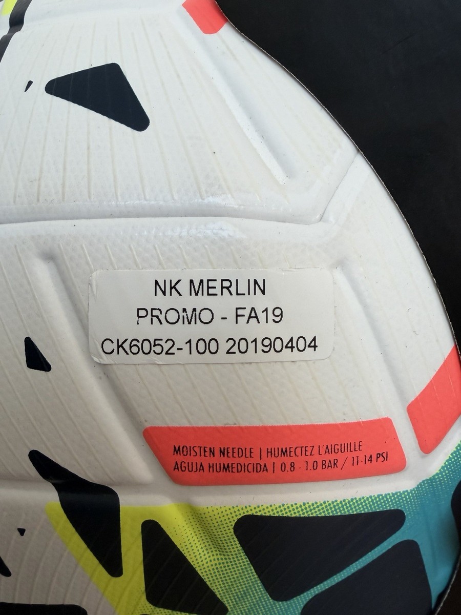 Nike Merlin Official Match Soccer Ball FA19 Promo ACC CK6052-100