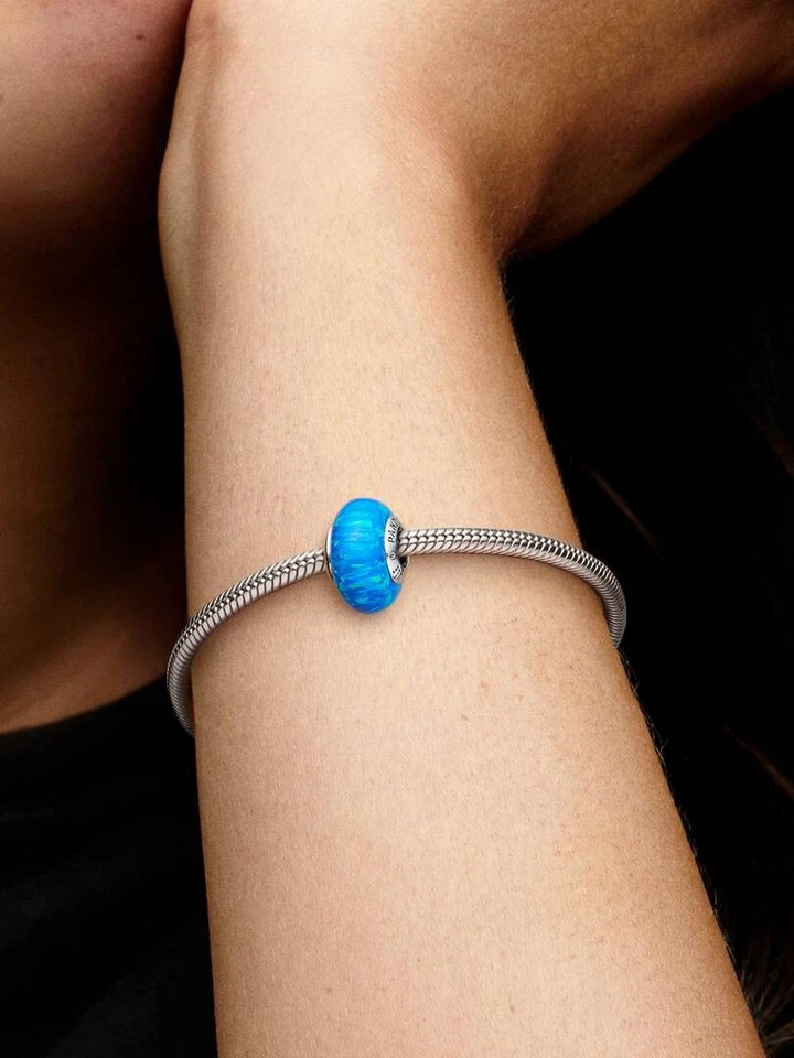 PANDORA Charm Anhänger Bead Sterlingsilber Synthetischer Opal Ozean 791691C02 - Bild 4 von 4