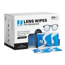 200 Count Lens Wipes for Eyeglasses, Eye Glasses Cleaner Wipes for Phone