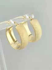 Creolen Gelbgold 585  * 2,2 x 1,8 cm * 14 k Ohrringe Gelbgold