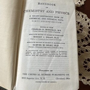 Handbook of Chemistry and Physics ( Forty-Second Edition ) - Chemical Textbook