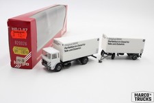 Herpa MAN F8 curtain-side trailer truck "Original BMW Teile Zubehör" 820026 1:87