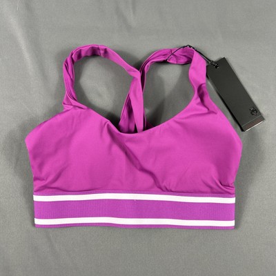 Greyson Womens Sports Bra Soleil XS Purple Pink Polyester Spandex NWT MSRP $68