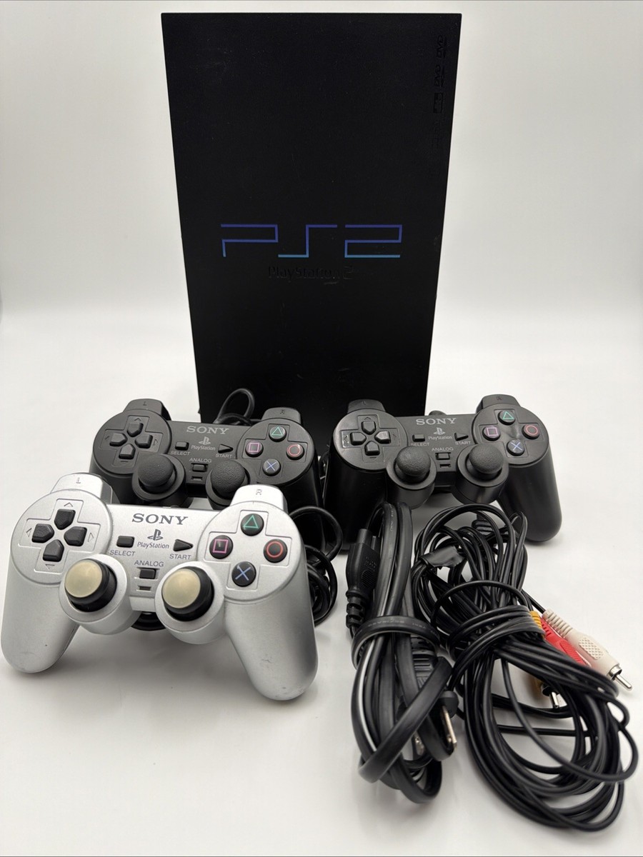 SONY PlayStation Classic 2コントローラー付き Sony PlayStation 2 PS2 Fat Console Bundle - 3 Controllers (SCPH