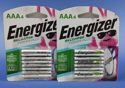 #ad 2 X 4 Pack Energizer 800mAh Rechargeable Power Plus AAA 8 Batteries Total $21.99