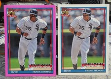 2026 Topps Series 1 1991 Frank Thomas PINK #T91-31 White Sox 2 card