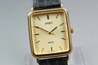 Vintage 1991 Near MINT Seiko Spirit 5E21-5B50 Gold Tank Quartz Mens Watch JAPAN