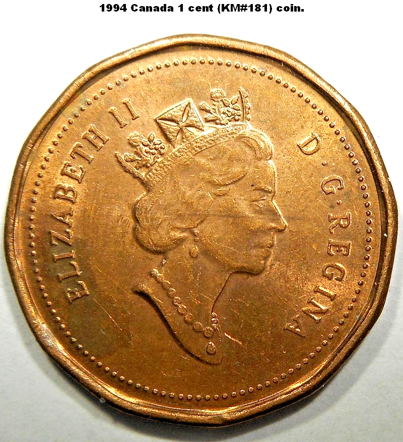 1994 Canadian One Cent (KM#181) Coin. | eBay