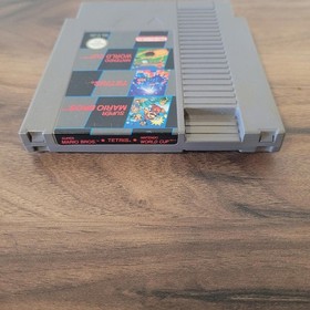 Super Mario Bros / Tetris / World Cup  Nes Game Cart PAL UK Version With Sleeve