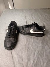 Nike Air Force 1 Men Shoes Size 9 Black White Sneakers AF1