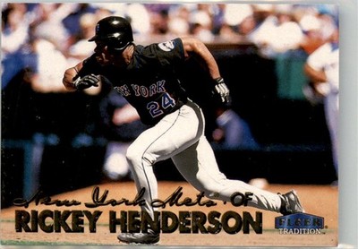 1999 Fleer Tradition RIckey Henderson New York Mets #U135