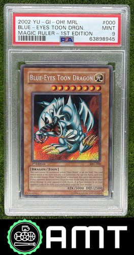 Blue-Eyes Toon Dragon PSA 9 2002 Yu-Gi-Oh! Magic Ruler English 1st Edition 8945