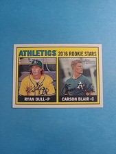 Carson Blair Ryan Dull 2016 Topps Heritage Baseball Card # 172 I7205