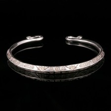 Echt 925 Silber Armreif Armspange Wikinger Kelten Damen Schmuck Armband offen