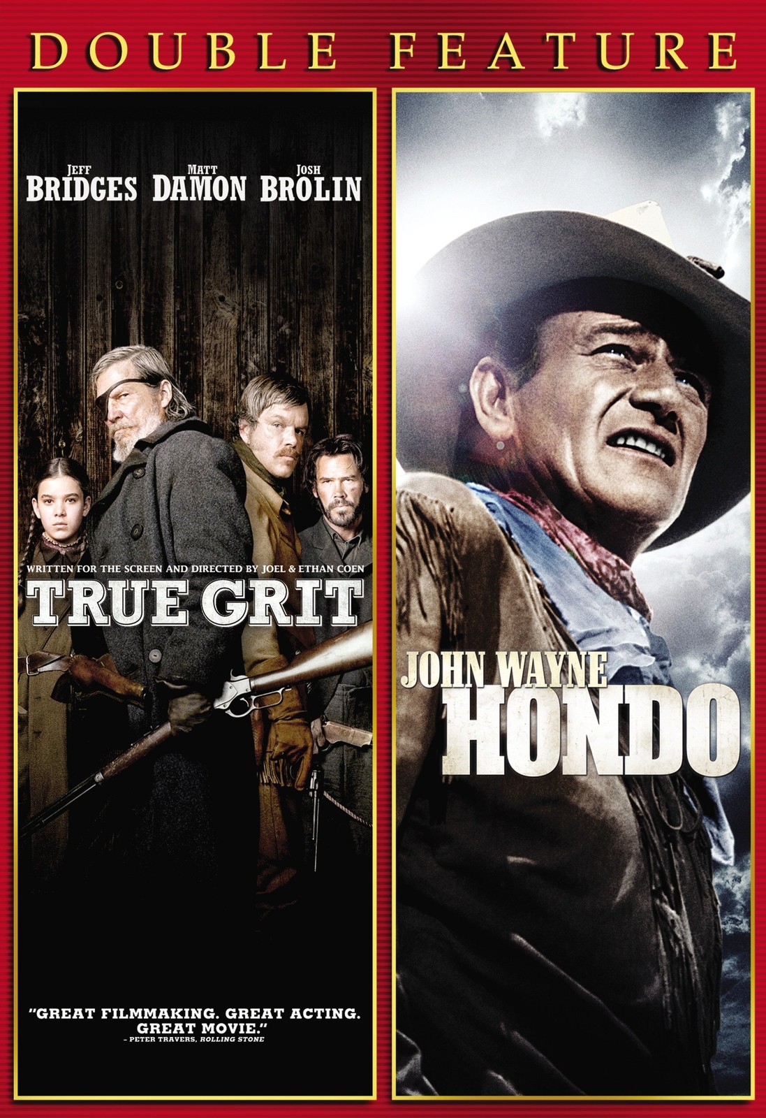 True Grit (2010) / Hondo (1953) (DVD) John Wayne Jeff Bridges Matt Damon