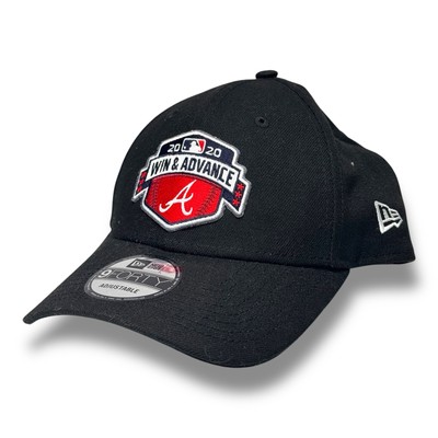 New Era 9Forty Black 2020 Atlanta Braves Win & Advance Hat Cap Adjustable NWOT
