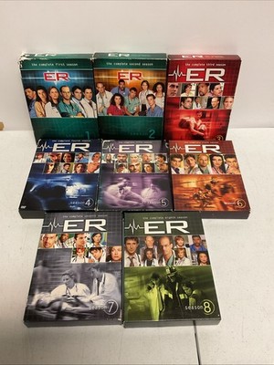 ER TV Series DVD Box Set Lot Of 8! Seasons 1 2 3 4 5 6 7 8 George Clooney
