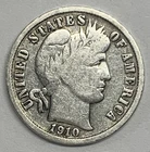 1910-D Barber Dime- Silver- Fine