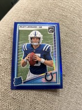 2023 Optic Riley Leonard Rated Rookie Blue Scope Prizm #255 Colts RC