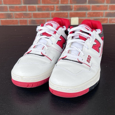 New Balance 550 Herren Low Top Sneaker Weiß/Rot/Schwarz EU 43 BB550SE1