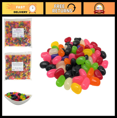 Assorted Old Fashioned Jelly Beans - 2 lb Bulk Candy, Classic Sweet Treats