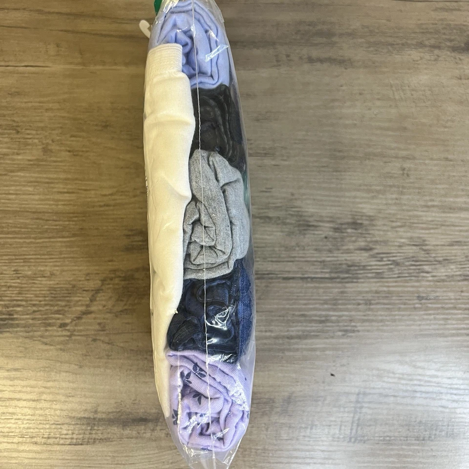 HANES Just My Size 11/3X Cotton High Waisted Brief 6 Pk Tagless Underwear Multi - Image 3 of 3