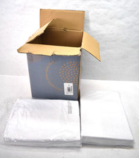Sleep Essentials 5 Piece Sheet Set White Bedding w Mattress Topper Standard