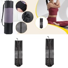 Yoga Mat Bag Yoga Mesh Bag with Drawstring Portable Oxford Cloth Gym Holder