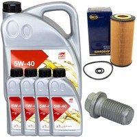 MotoröL Filter Set Febi SAE 5W-40 9 Liter + Schraube FüR Mercedes S-Klasse W220