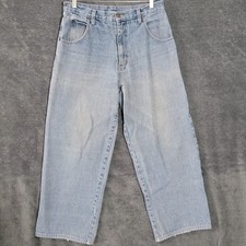 Vintage SOLO Jeans Mens Size 34 30x27 Stone Wash Distressed Baggy Y2K Semore Jr