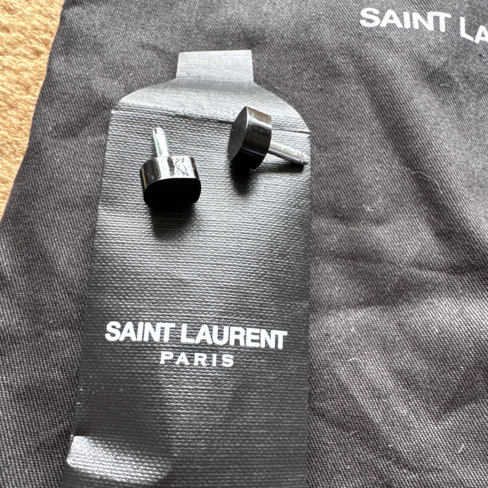 2x Sacchetti antipolvere Saint Laurent (34cmx24cm) per scarpe e tacchi di ricambio