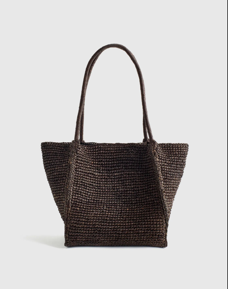 Madewell The Lexington Small Tote in Raffia