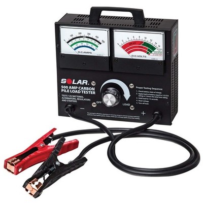 Solar 1874 500 Amp Carbon Pile Battery Load Tester, Black