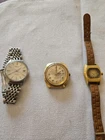 Vintage Watch Lot Working seiko sea horse timex zarya