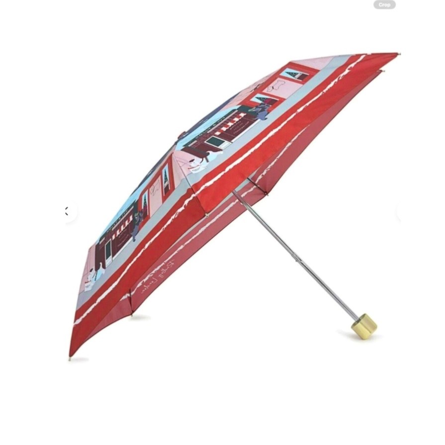 Radley Umbrella Red Compact Folding Handbag Umbrella Gift Boxed -Window Shopping