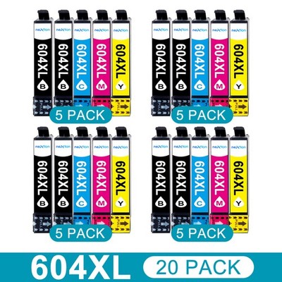 20x Patronen 604XL Für Epson XP-2200 2205 3200 3205 4200 4205 WF-2950 2930 2935
