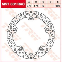 Trw Bremsscheibe (FüR: Bmw R 1150 Gs Abs R21 99-04 Hinten )