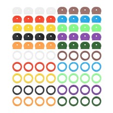 Key Covers & Key Caps Set, 80 Pcs Tags and Identifiers Covers 10 Color