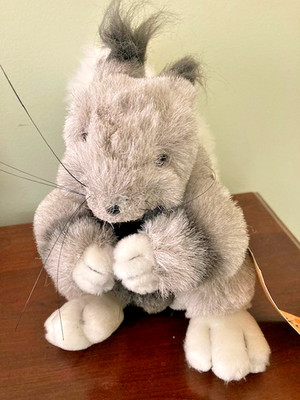 Smithsonian Institution Tasel Eared Squirrel Plush Stuffed Animal  9'' tall