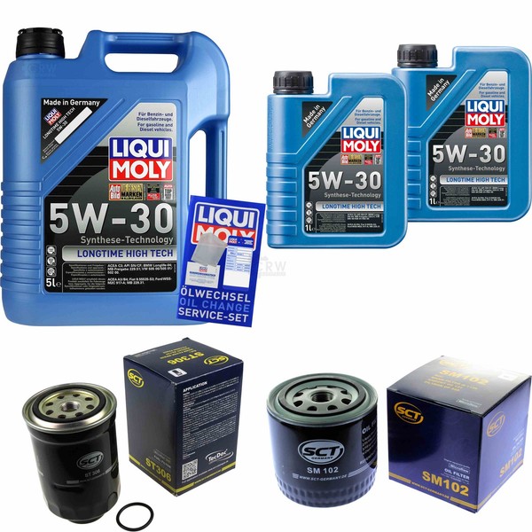 Inspektionskit Filter Liqui Moly ÖL 7L 5W-30 FüR Nissan X-Trail T30 2.2 Dci 4X4-image