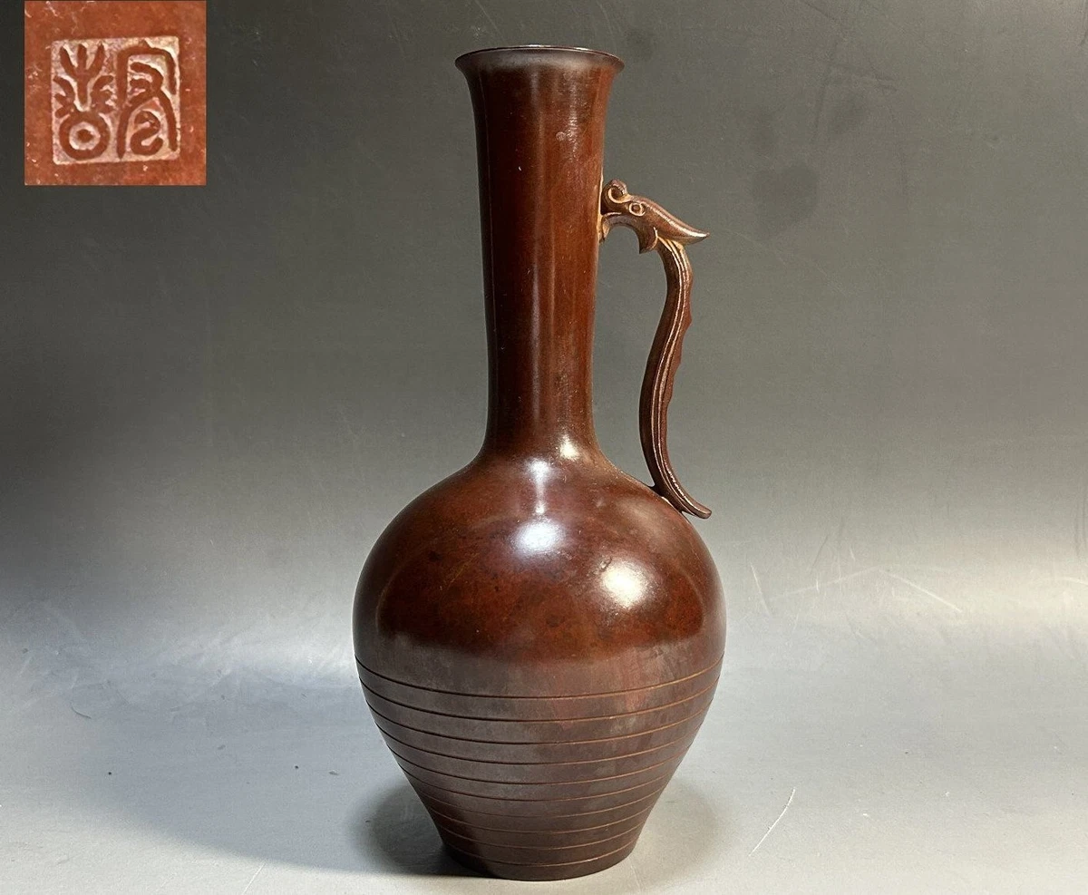 铜日本古董花瓶| eBay