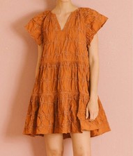 Storia Austin Tiered Flowy Mini Dress Size S