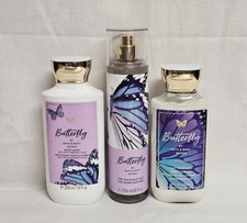 Bath and Body Works Butterfly 3 Pc Set Body Wash, Lotion, Mist NEW