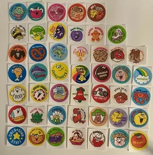 46 Retro Trend Scratch & Sniff Sticker collection - One Card Included