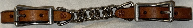 CIRCLE Y  3.5” Double Flat Link Curb Chain For Horse Bridle Made In the USA