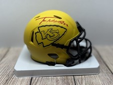 KANSAS CITY CHIEFS TRENT MCDUFFIE SIGNED RAVE MINI HELMET   BECKETT COA!!!