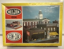 Heljan / Con-Cor N Scale Woolworth & Ice Cream Shop Building Kit #604 NOS