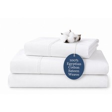 KI LINEN Luxury Twin XL Size Sheet Set, 100 Cotton Bedsheets, Soft Cooling ...