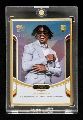 2024 Topps NOW Jayden Daniels RC /75 Gold Frame #29 Rookie Washington QB NC1