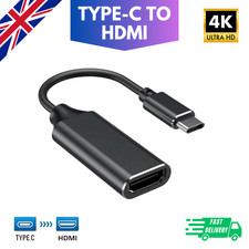 USB C to HDMI 4K Adapter, Thunderbolt 3 Compatible for Mac and Windows